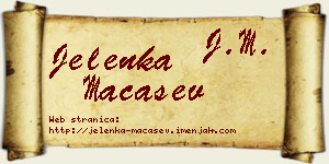 Jelenka Maćašev vizit kartica